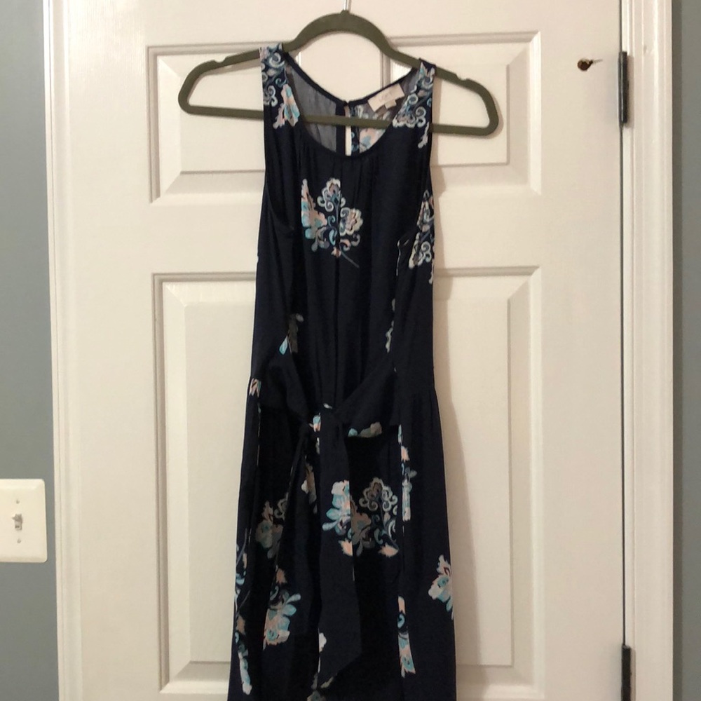 Navy blue jumpsuit with prints. Size medium